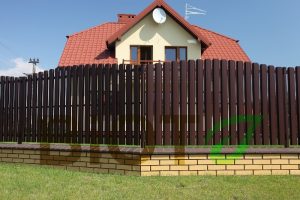 Забор из металлического штакетника в Минске